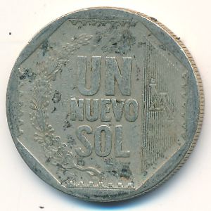 Перу, 1 новый соль (2008 г.)