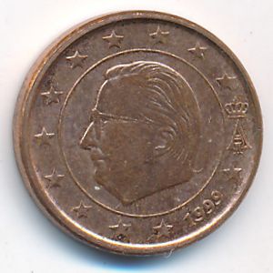 Бельгия, 1 евроцент (1999 г.)