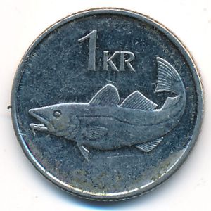 Iceland, 1 krona, 2003