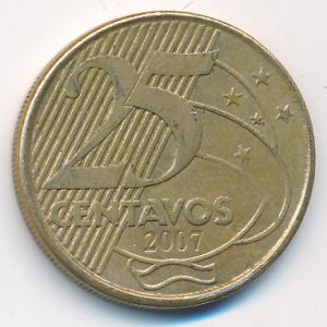 Бразилия, 25 сентаво (2007 г.)