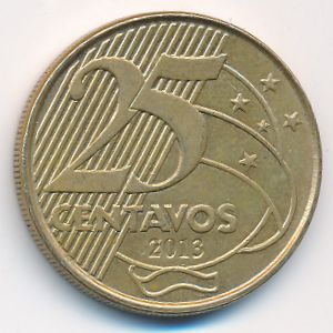 Бразилия, 25 сентаво (2013 г.)