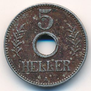 Немецкая Африка, 5 геллеров (1913 г.)