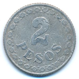 Paraguay, 2 pesos, 1925