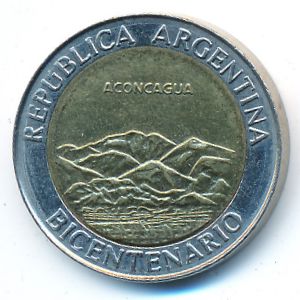 Аргентина, 1 песо (2010 г.)