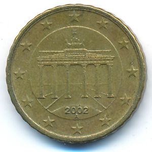 Германия, 10 евроцентов (2002 г.)