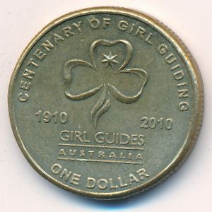 Австралия, 1 доллар (2010 г.)