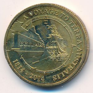 Австралия, 1 доллар (2014 г.)