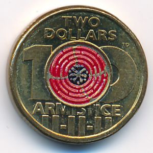 Australia, 2 dollars, 2018