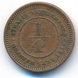 Стрейтс-Сетлментс, 1/4 цента (1916 г.)