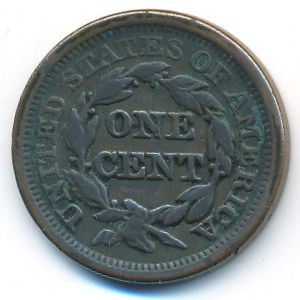 США, 1 цент (1850 г.)