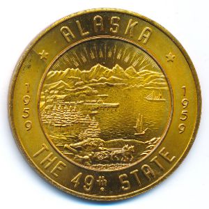 Аляска., 1 доллар (1959 г.)