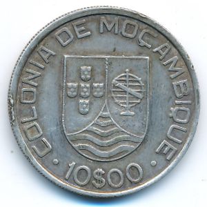 Мозамбик, 10 эскудо (1936 г.)