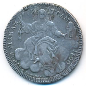 Papal States, 1 scudo, 1800