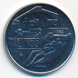 San Marino, 100 lire, 1982