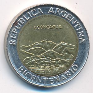 Аргентина, 1 песо (2010 г.)