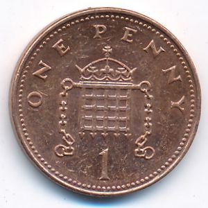 Великобритания, 1 пенни (2008 г.)