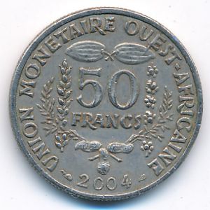 Западная Африка, 50 франков (2004 г.)