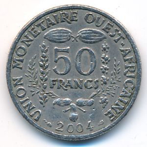 Западная Африка, 50 франков (2004 г.)