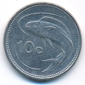 Malta, 10 cents, 1998