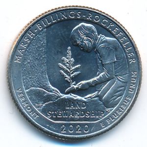 USA, Quarter dollar, 2020