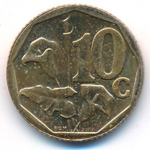 ЮАР, 10 центов (2008 г.)