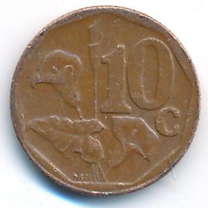 ЮАР, 10 центов (2012 г.)