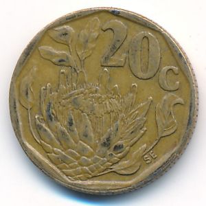 ЮАР, 20 центов (1994 г.)