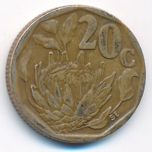 South Africa, 20 cents, 1994