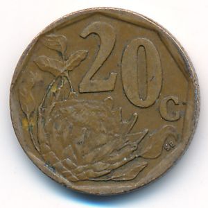 ЮАР, 20 центов (1996 г.)