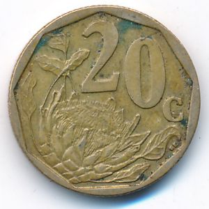 ЮАР, 20 центов (2009 г.)
