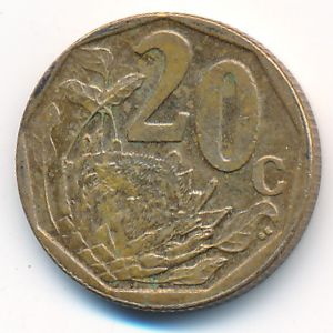 ЮАР, 20 центов (2016 г.)