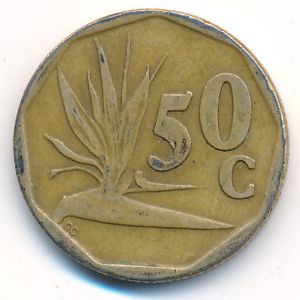 ЮАР, 50 центов (1991 г.)
