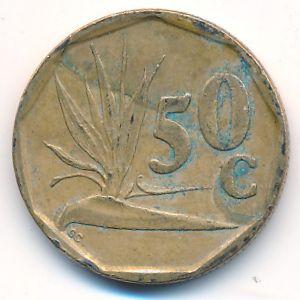 South Africa, 50 cents, 1994