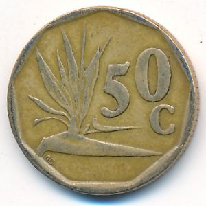 South Africa, 50 cents, 1994