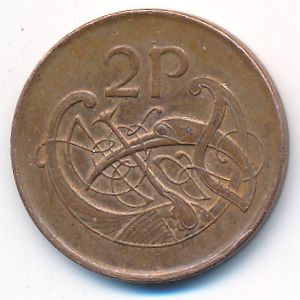 Ирландия, 2 пенса (1990 г.)