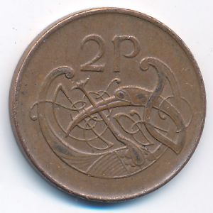 Ирландия, 2 пенса (1990 г.)
