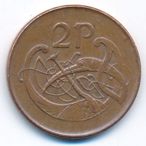Ирландия, 2 пенса (1990 г.)