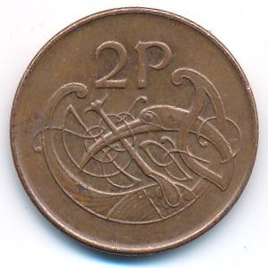 Ирландия, 2 пенса (1990 г.)