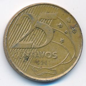 Бразилия, 25 сентаво (2001 г.)