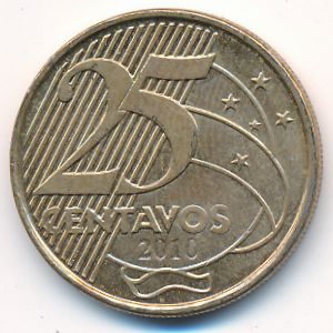 Бразилия, 25 сентаво (2010 г.)