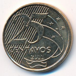 Бразилия, 25 сентаво (2011 г.)