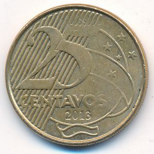 Бразилия, 25 сентаво (2013 г.)