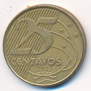 Бразилия, 25 сентаво (2013 г.)