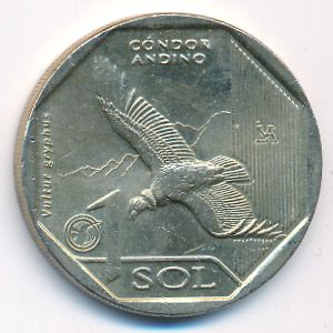 Перу, 1 соль (2017 г.)