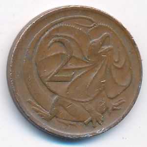 Австралия, 2 цента (1972 г.)