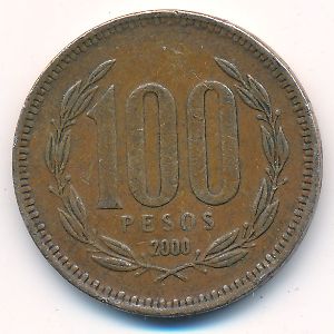 Чили, 100 песо (2000 г.)