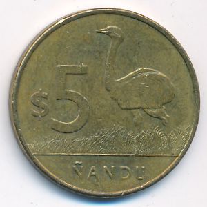 Уругвай, 5 песо (2011 г.)