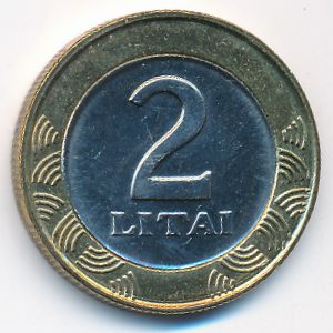 Литва, 2 лита (2001 г.)