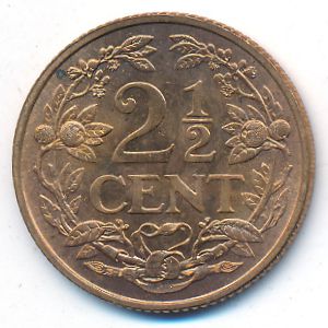 Антильские острова, 2 1/2 цента (1959 г.)