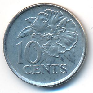 Trinidad & Tobago, 10 cents, 2008